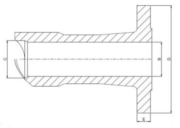 ASME B16.5 Weldo Flanges / Nipo Flange Dimension